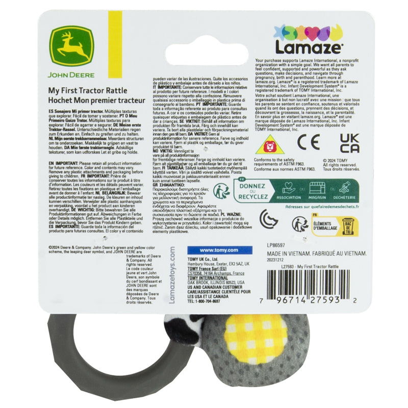 John Deere Lamaze My First Tractor Rattle