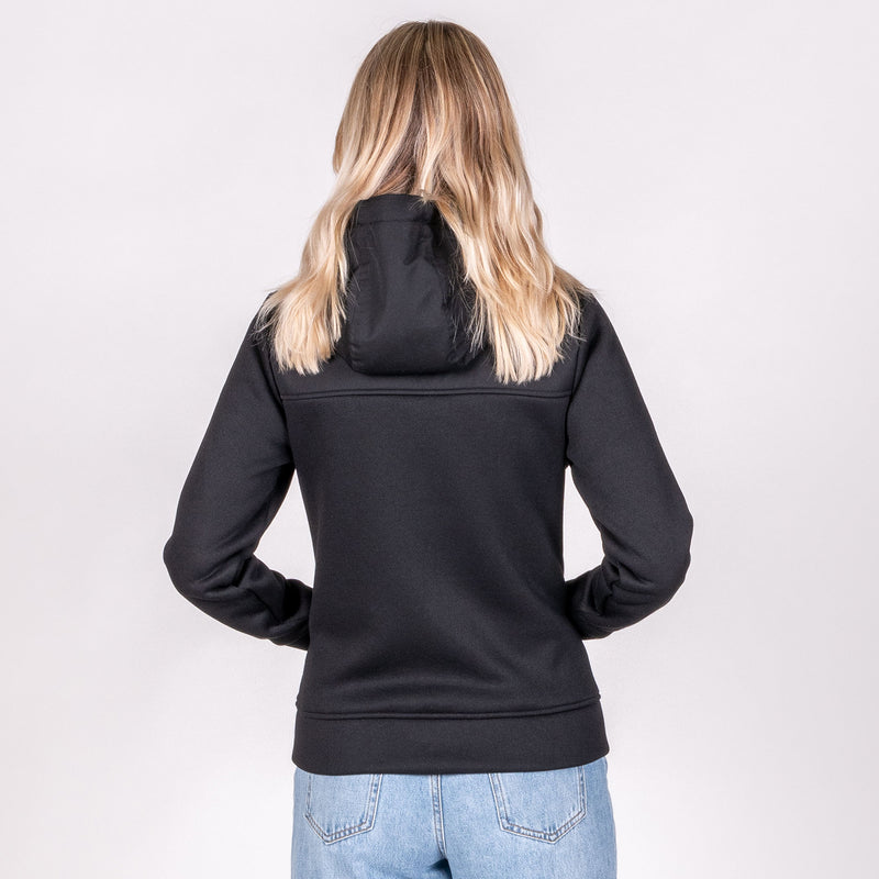 HUNTERS ELEMENT WOMENS DIVIDE HOODIE  - BLACK