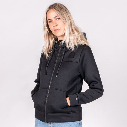 HUNTERS ELEMENT WOMENS DIVIDE HOODIE  - BLACK