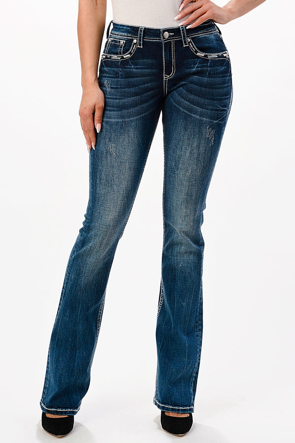 GRACE IN LA LADIES JEANS - EASY FIT EB51733