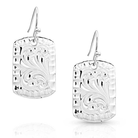 MONTANA SILVERSMITHS Kennadee's Kindness Tag Earrings