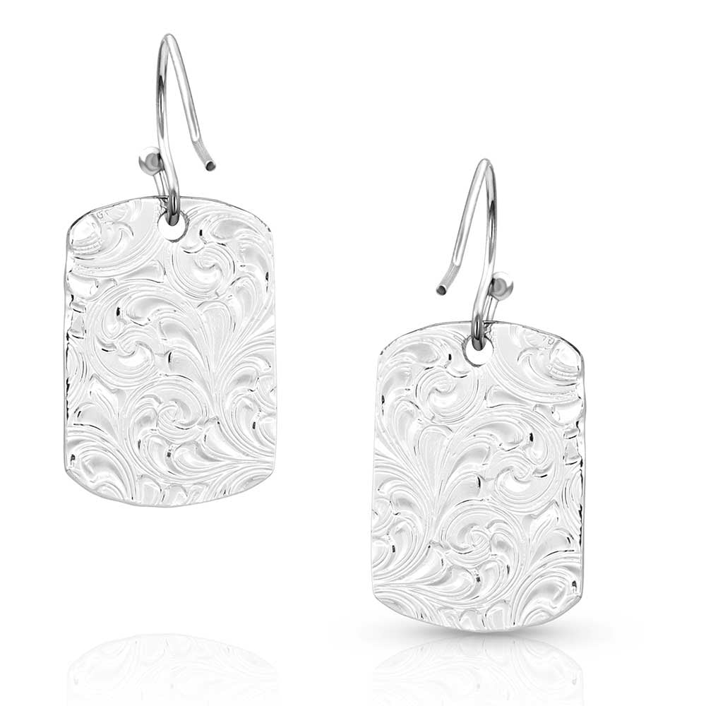 MONTANA SILVERSMITHS Kennadee's Kindness Tag Earrings