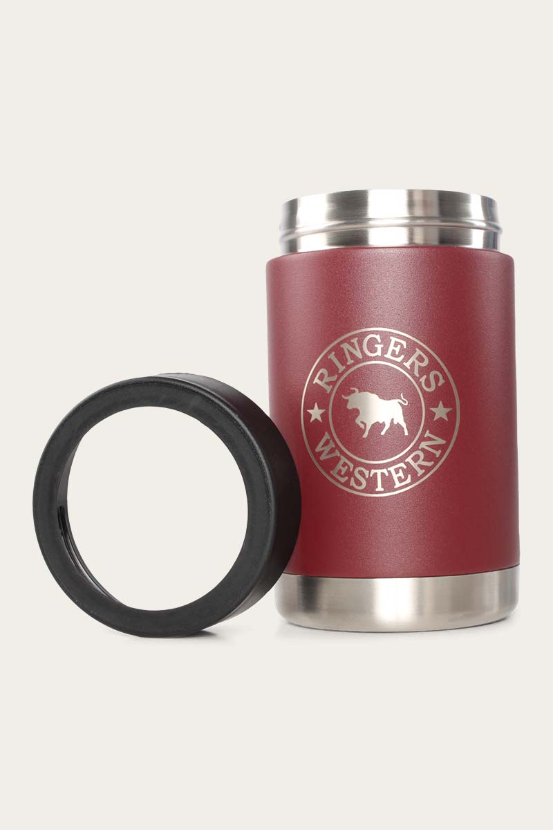 Ringers western escape insulated can cooler_Maroon