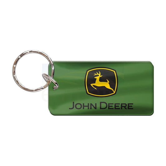 John Deere Premium Acrylic Rectangle Key Ring Trademark