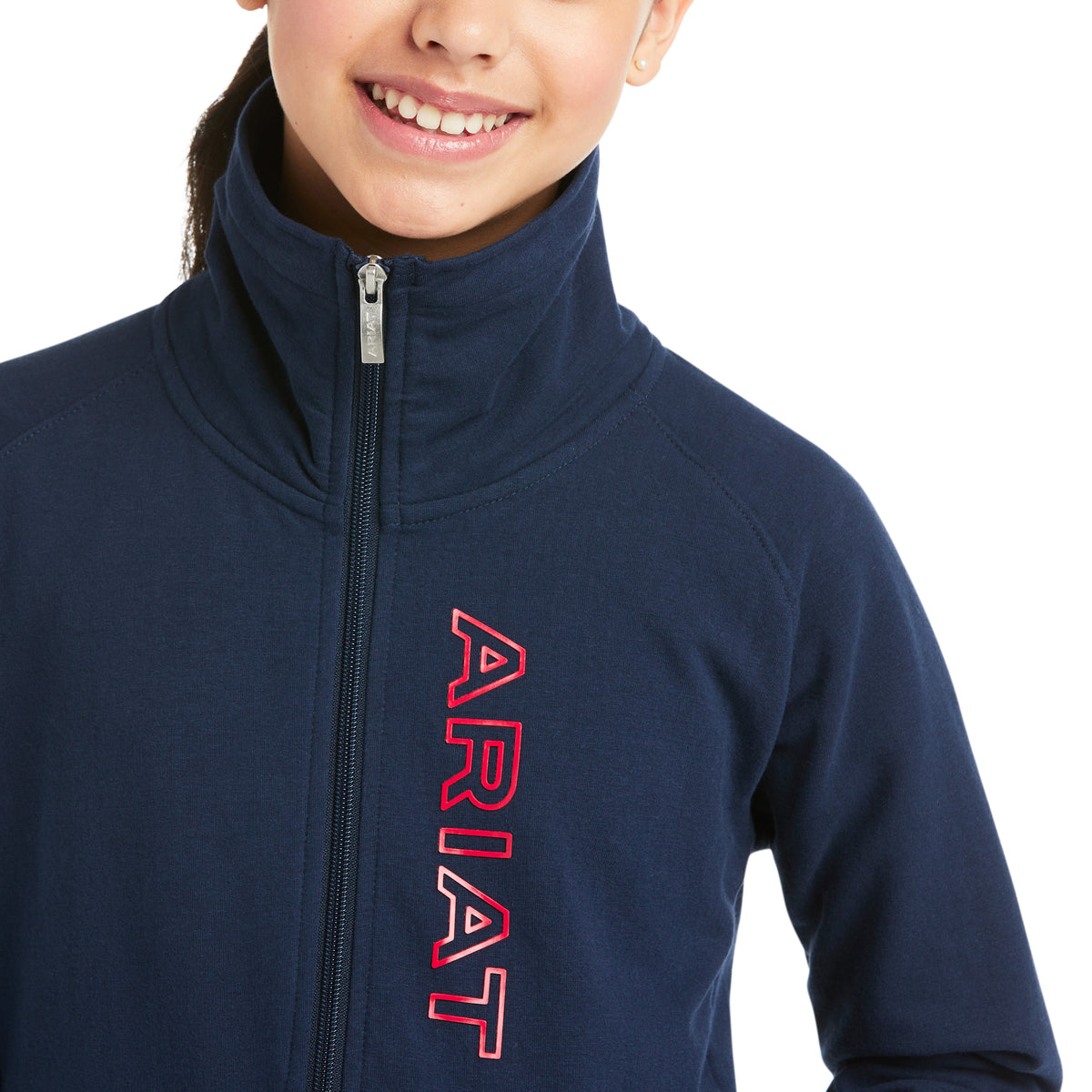 Ariat Youth Team Logo Full Zip Sweatshirt (Team)