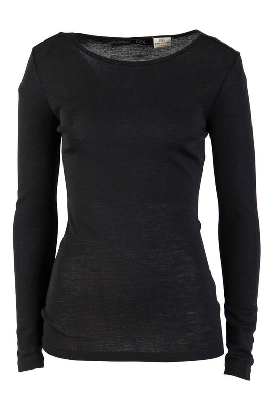 FOIL Women's Merino Long Sleeve Tee - Black