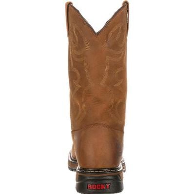 ROCKY ORIGINAL RIDE BRANSON ROPER WATERPROOF WESTERN BOOTS