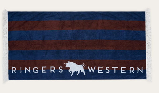 Ringers Western Freshwater Towel - Burgundy/Navy