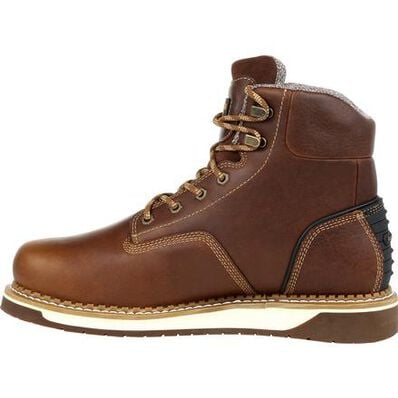 GEORGIA BOOT AMP LT WEDGE STEEL TOE WATERPROOF WORK BOOT