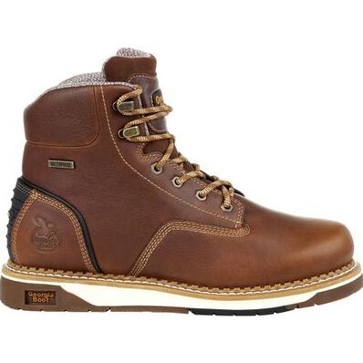 GEORGIA BOOT AMP LT WEDGE STEEL TOE WATERPROOF WORK BOOT