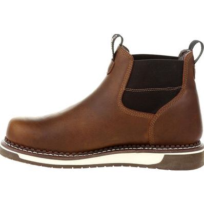 GEORGIA BOOT MEN'S WEDGE WATERPROOF CHELSEA WORK BOOT