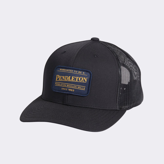 Pendleton Large Patch Trucker Cap Black