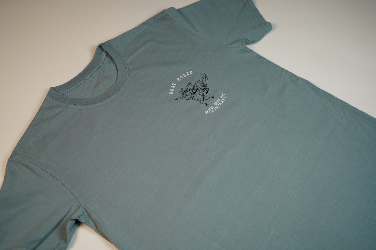 Silver Spur Goat Rodeo Tee (Faded Blue)