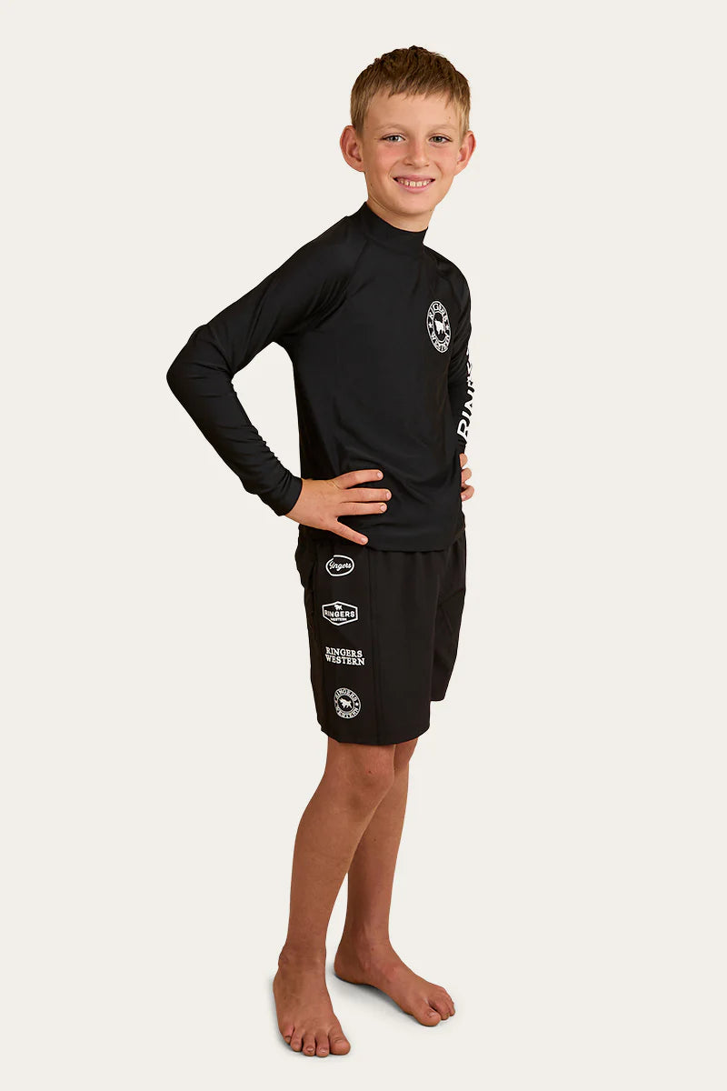 Ringers Western Boys Griffith Swim Short - Black / White