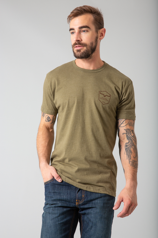 Kimes Ranch Men's Shielded Trucker Shirt - Military Green