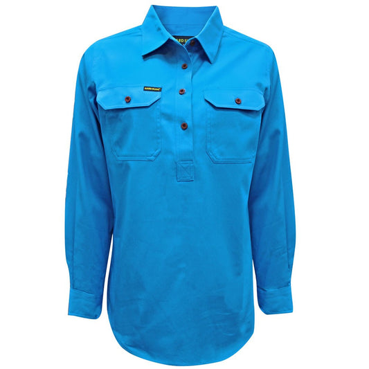 HARDSLOG MENS HALF PLACKET LIGHT COTTON SHIRT