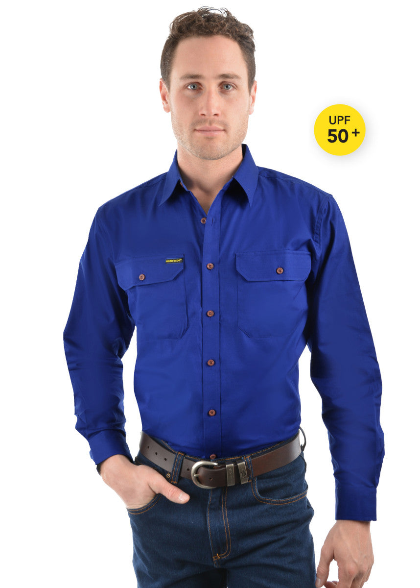 HARDSLOG MENS FULL PLACKET LIGHT COTTON SHIRT