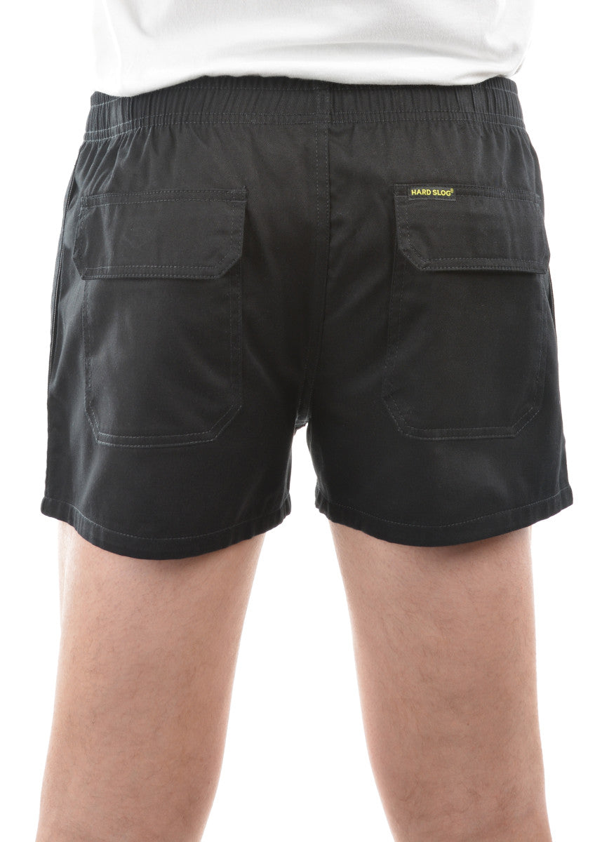 HARDSLOG MENS DRILL SHORTS - SHORT_Black