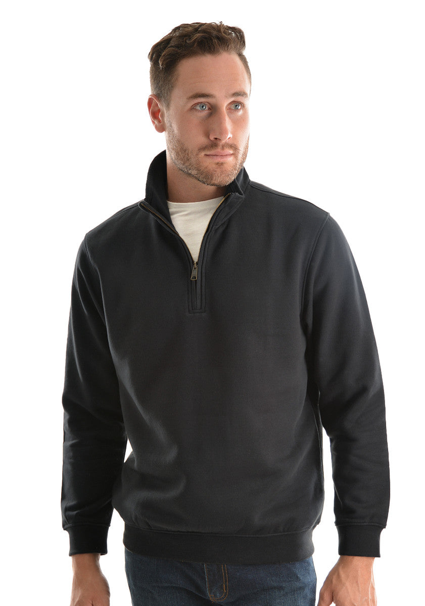 HARDSLOG MENS 1/4 ZIP FLEECE TOP