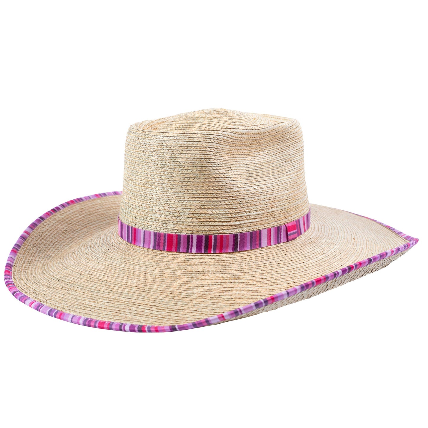 Sunbody Hats Ava Bound Edge Oak Hat (Oak/Pink Serape)