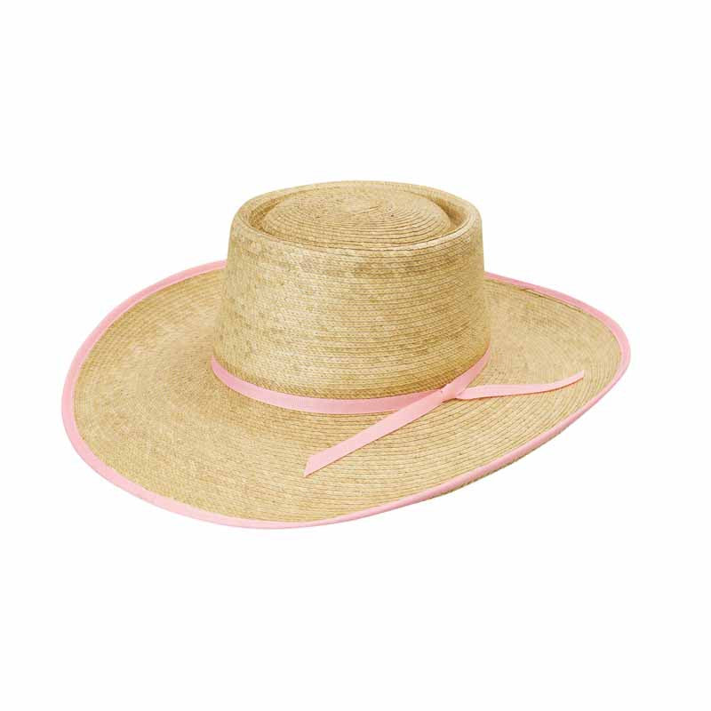 Sunbody Hats Reata Oak 4 Inch Brim (Oak/Light Pink Bound Edge)