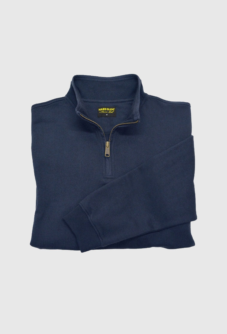 Hardslog Women's 1/4 Zip Fleece Top - Clearance_Navy