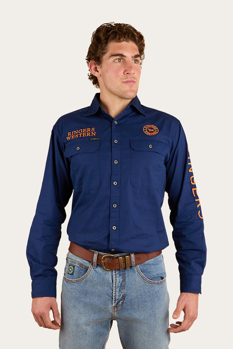 RINGERS WESTERN HAWKEYE MENS FULL BUTTON WORK SHIRT