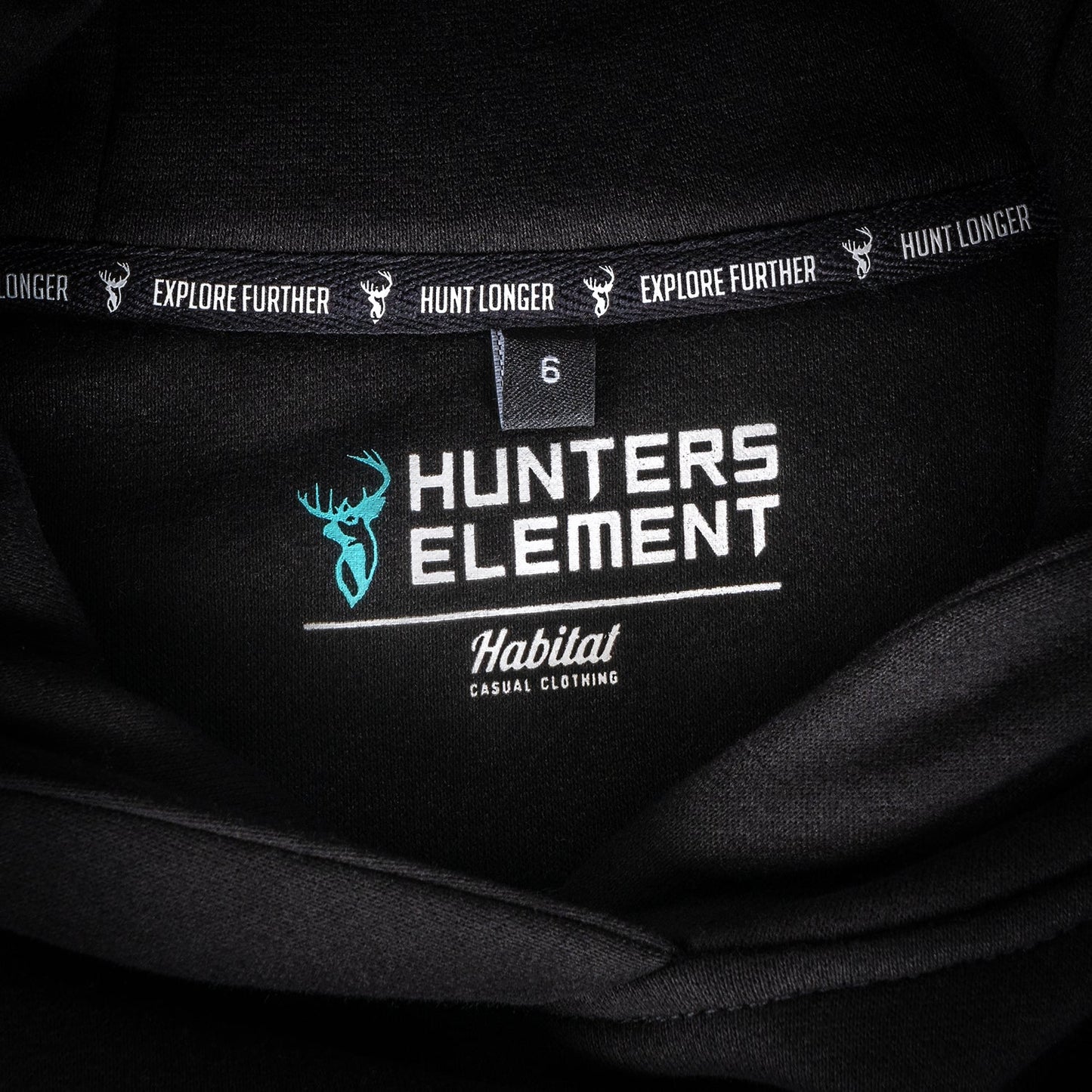 HUNTERS ELEMENT LADIES HIDE AWAY HOODIE (BLACK)