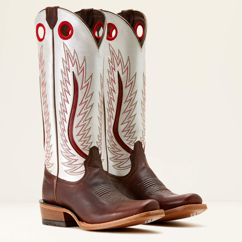 Ariat Women's Futurity Fort Worth Western Boot - RICH JAVA|PEARLY WHITE