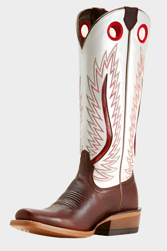 Ariat Women's Futurity Fort Worth Western Boot - RICH JAVA|PEARLY WHITE