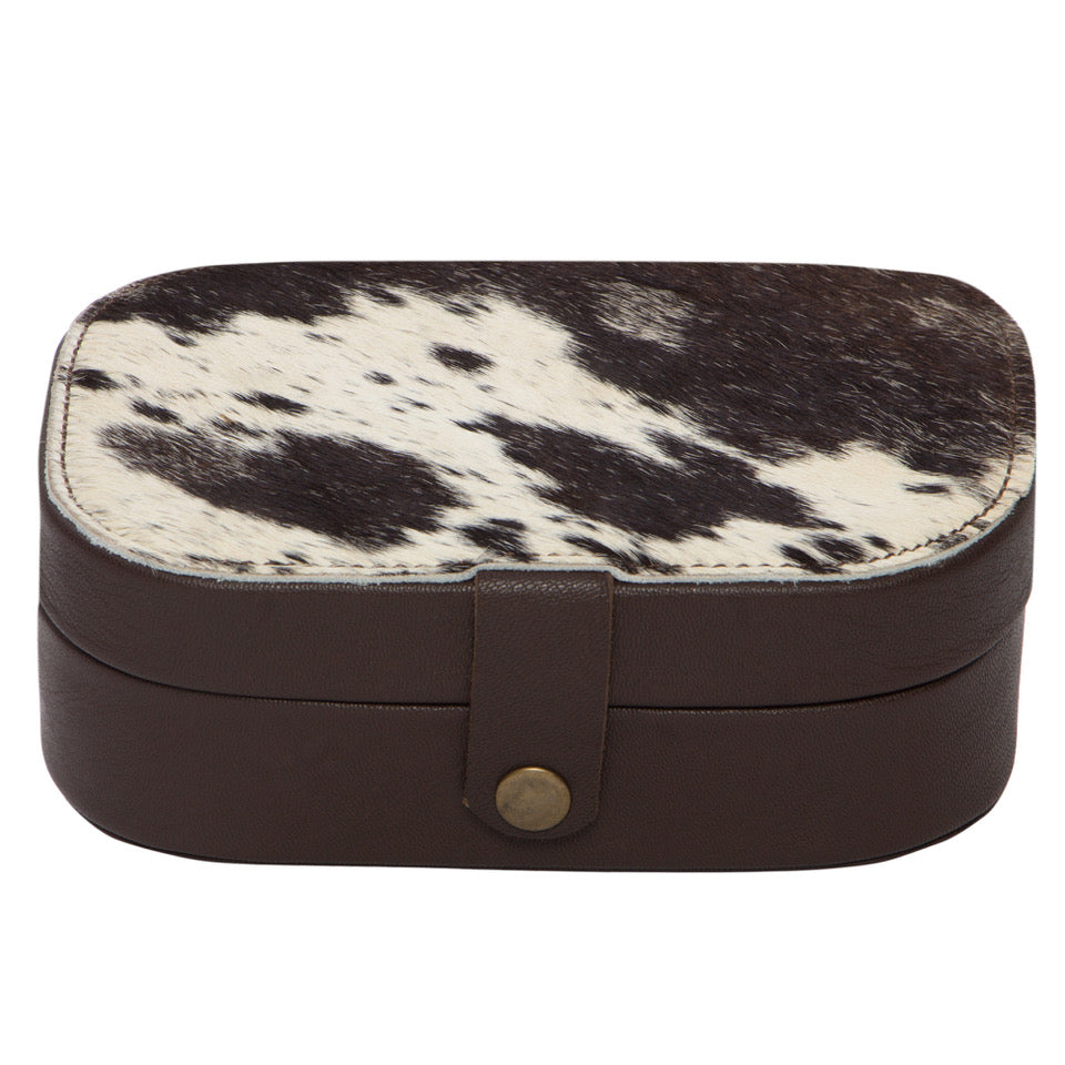 The Design Edge Cowhide Travel Jewellery Box – JB3