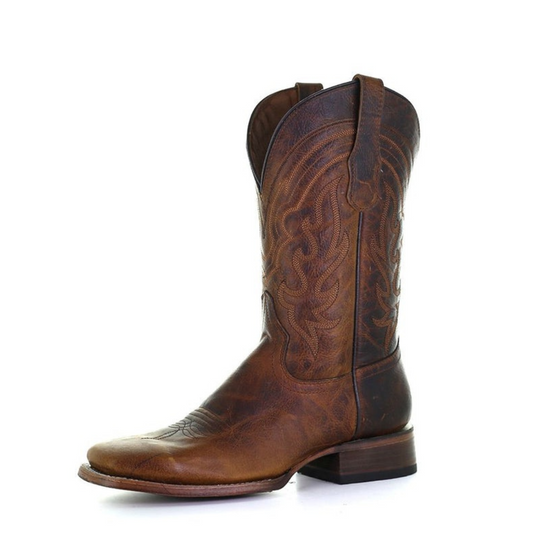 CORRAL BOOT MENS EMBROIDERY WESTERN BROWN