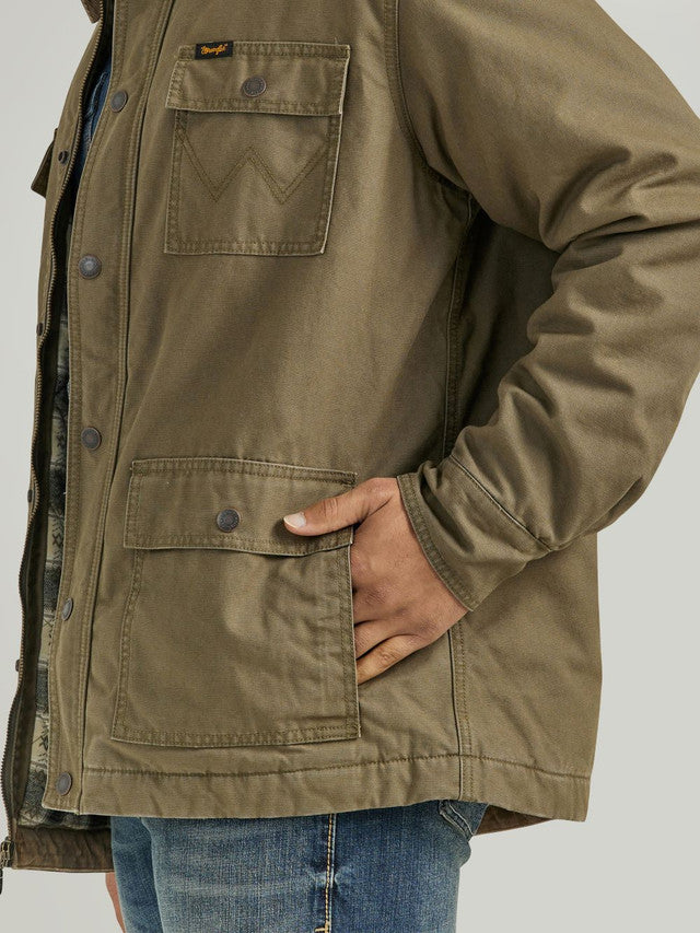 Wrangler USA Men's Lined Barn Jacket