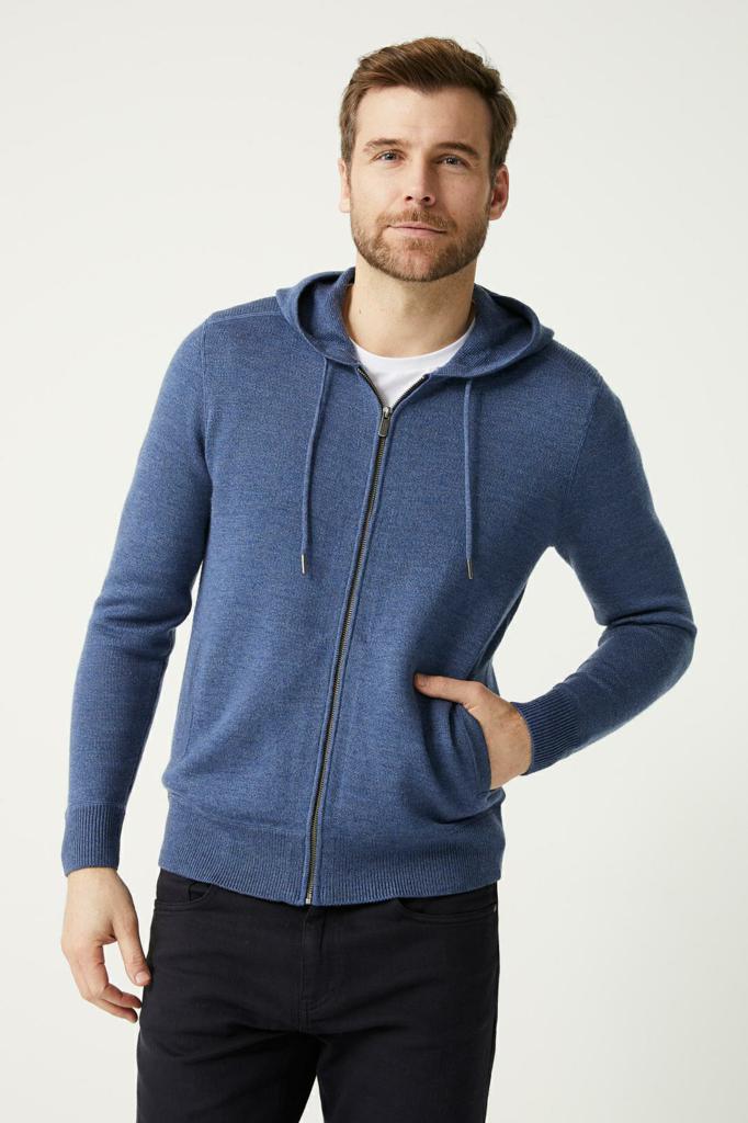 Toorallie Liam Hooded Knit (Blue Stone)