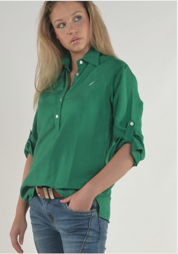 Bullrush Ladies Linen Tab Shirt