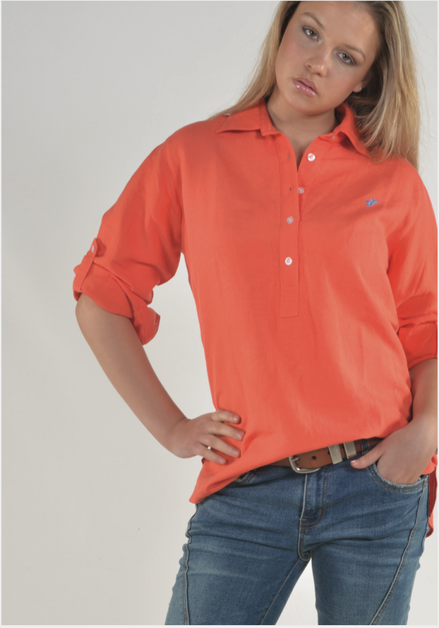 Bullrush Ladies Linen Tab Shirt