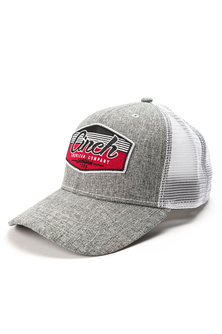 Cinch Mens Grey Logo Trucker Cap