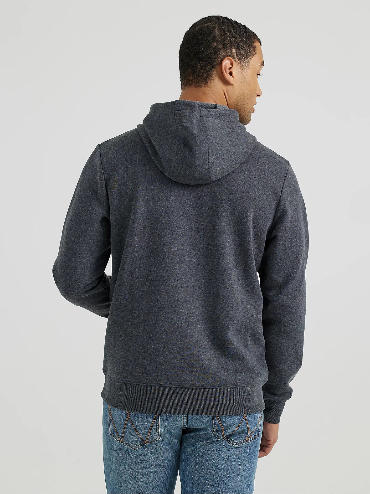 Wrangler Men's Steerhead Pullover Hoodie - Washed Black