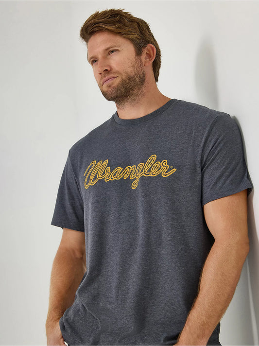 Wrangler® Men's Rope Logo T-Shirt - Asphalt