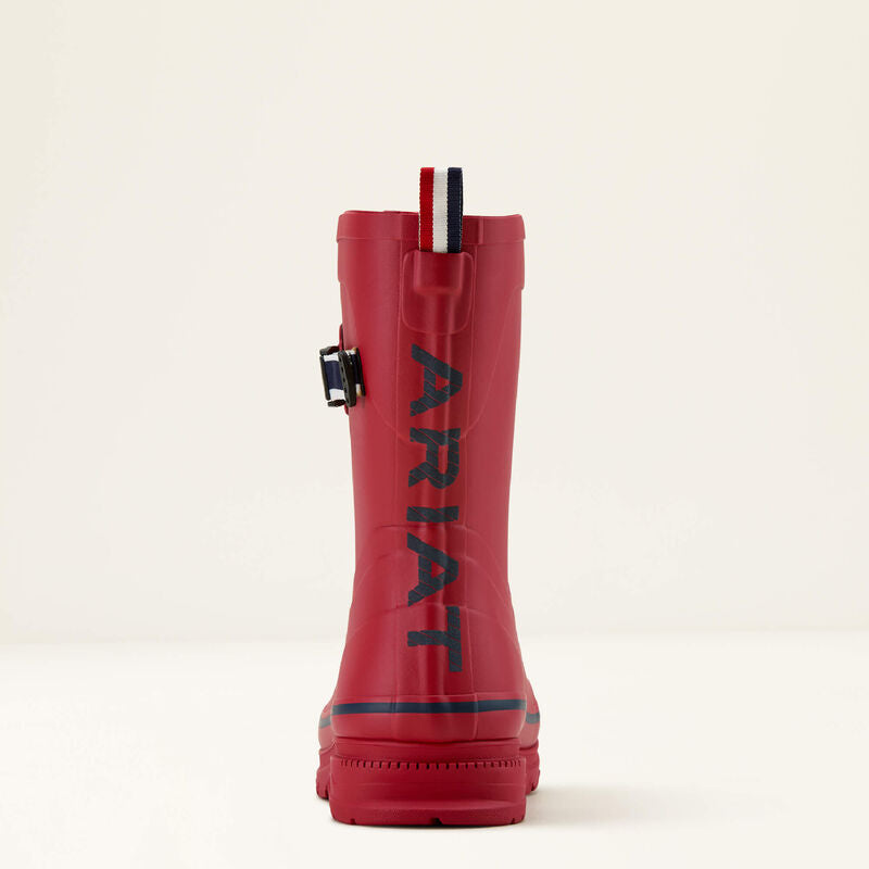 Ariat Womenss Kelmarsh Mid Rubber Boot - TEAM RED/NAVY