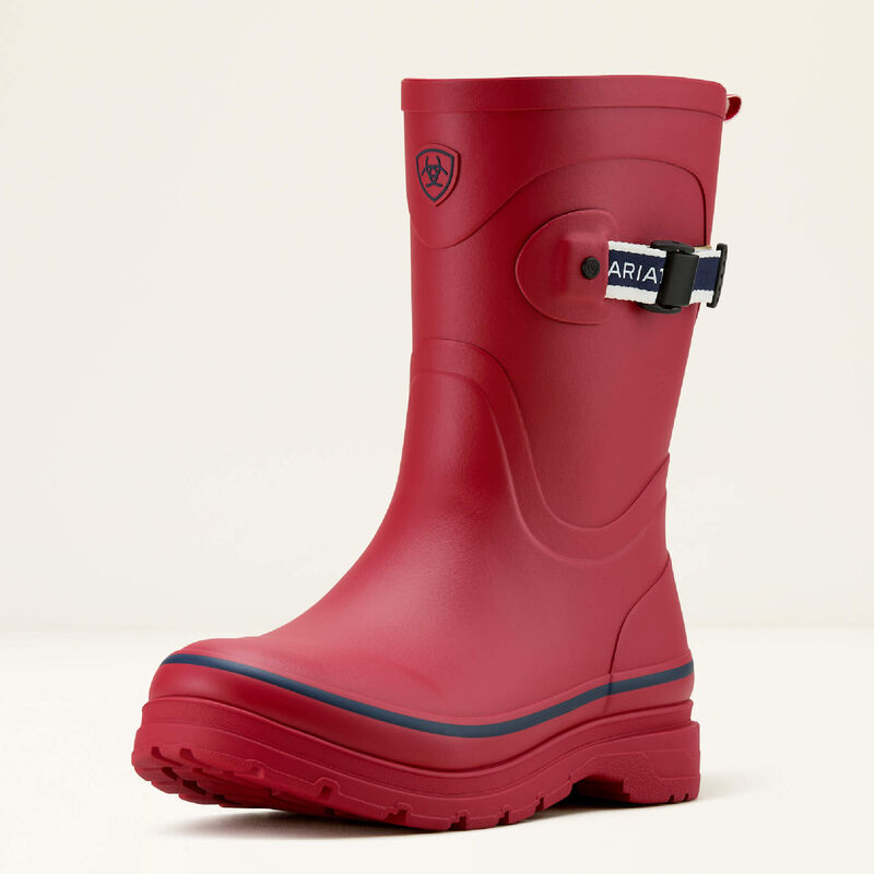 Ariat Womenss Kelmarsh Mid Rubber Boot - TEAM RED/NAVY