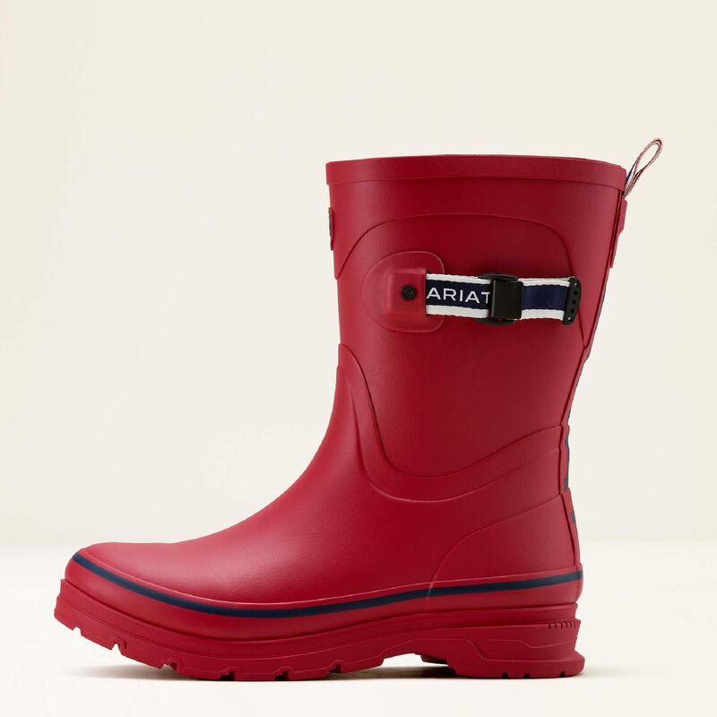 Ariat Womenss Kelmarsh Mid Rubber Boot - TEAM RED/NAVY