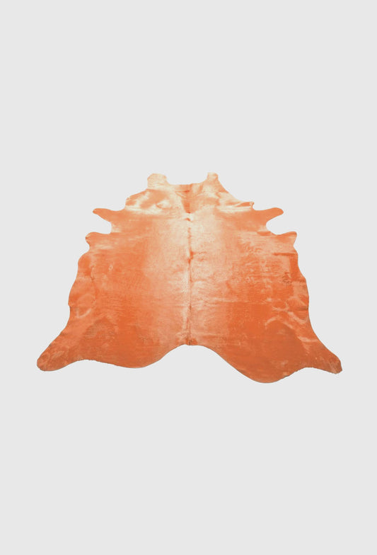 Orange Dyed Cowhide - CLEARANCE