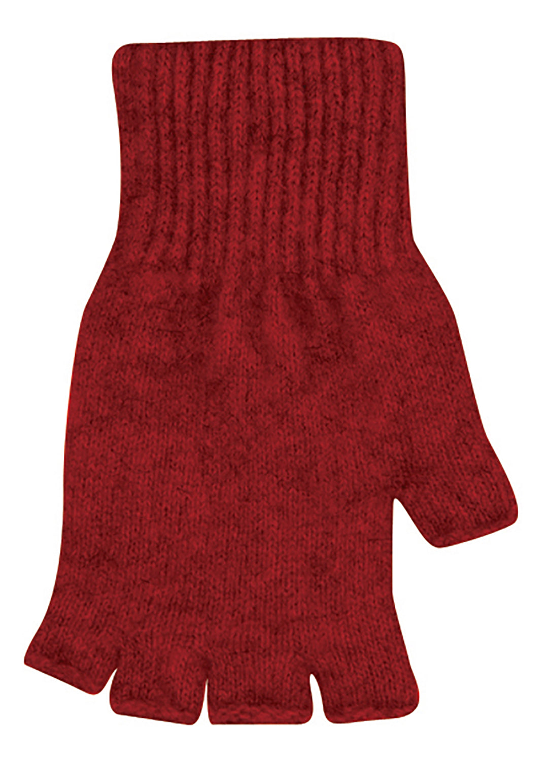 Native World Possum Merino Fingerless Glove (Berry)