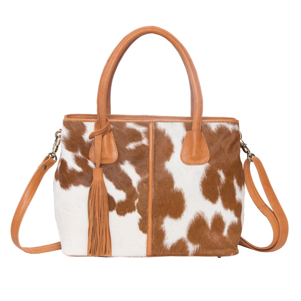 The Design Edge Netherlands Cowhide Bag (Tan)