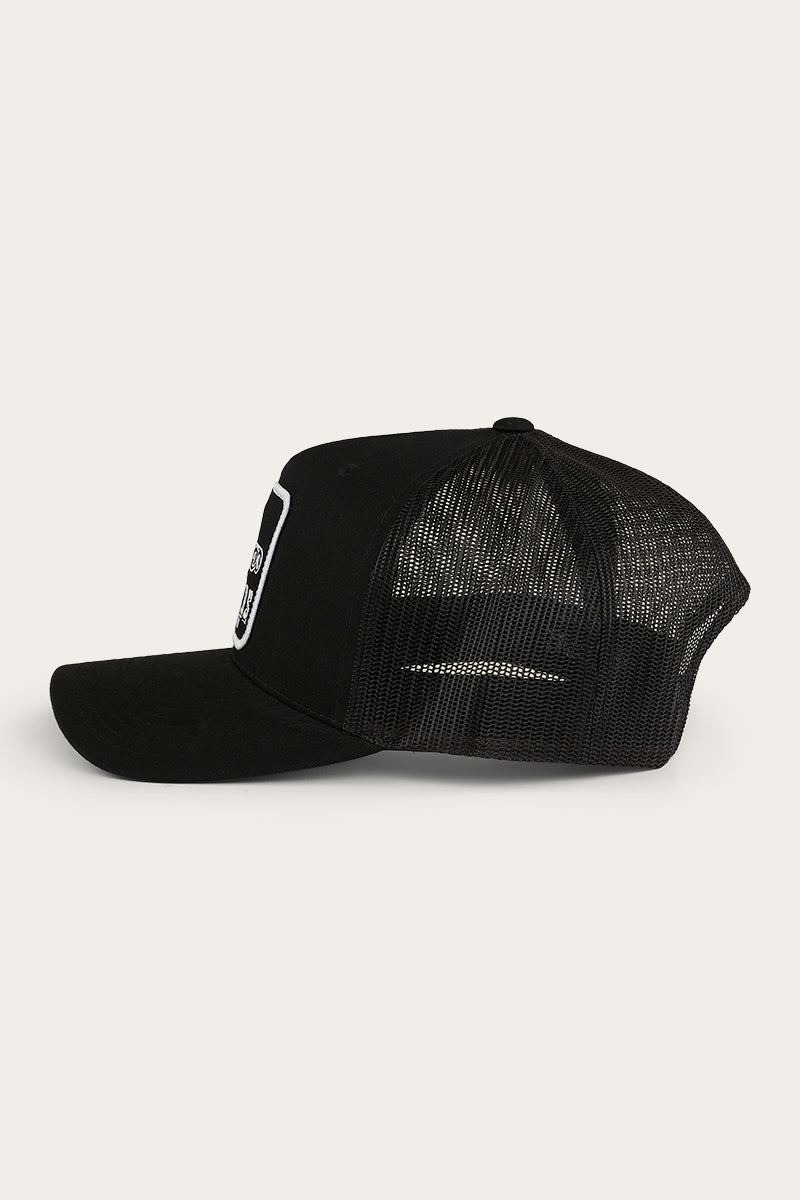 RINGERS WESTERN LONG HAUL TRUCKER CAP - BLACK