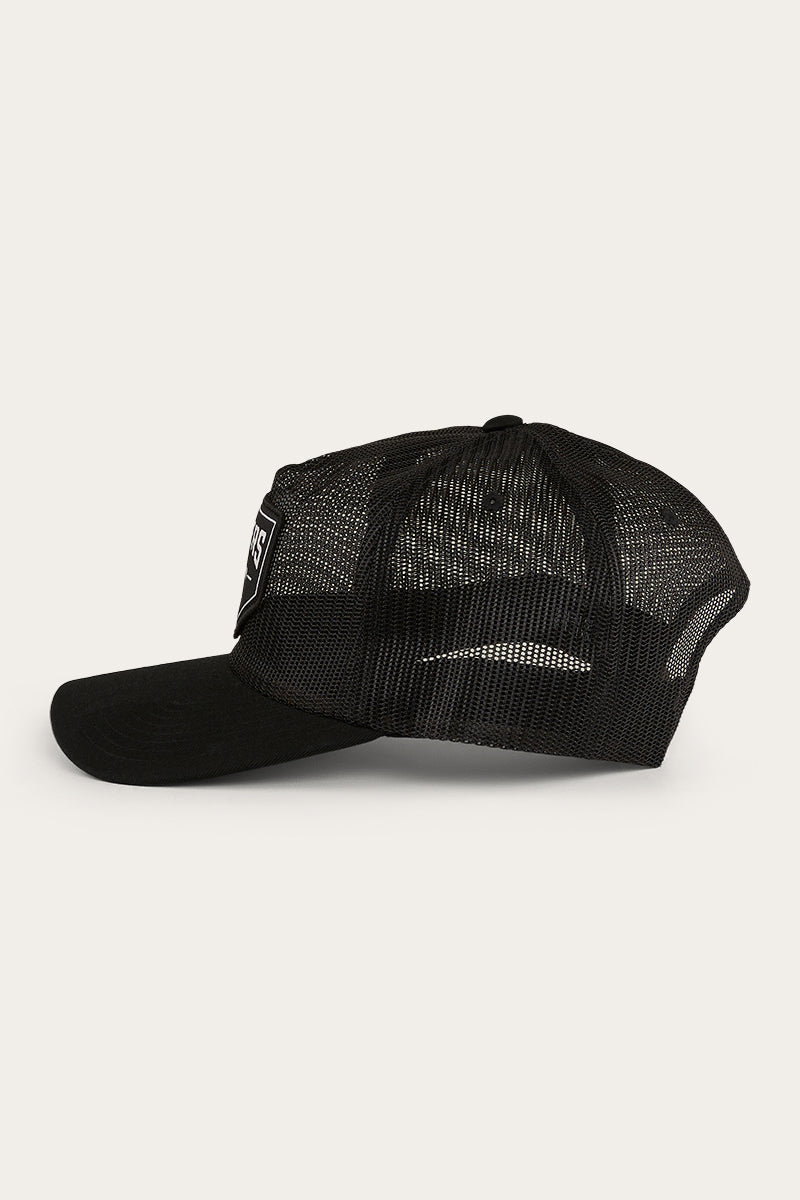 RINGERS WESTERN JETT TRUCKER CAP - BLACK