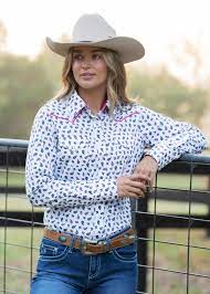 Pure Western Women's Harper Print Western L/S Shirt