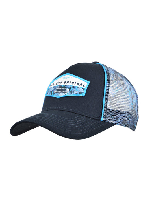 PURE WESTERN MEN'S ROBERTSON TRUCKER CAP (NAVY)