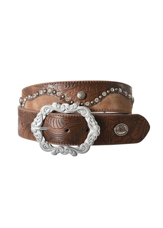 PURE WESTERN ABIGAIL BELT - BROWN